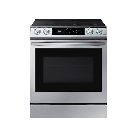 Samsung 6.3 cu. ft. Smart Slide-in Induction Range with Smart Dial, Air Fry, and Ultra Express Boil NE63T8911SS